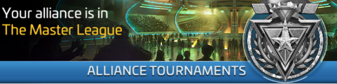 A league placement notice at the end of an Alliance Tournament cycle.