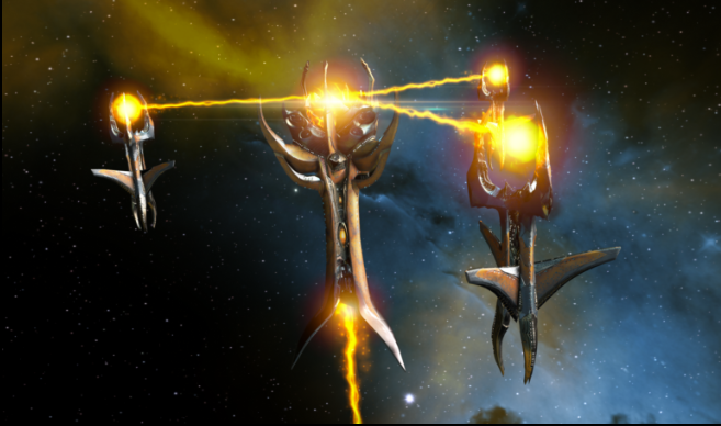 Species 8472 bio-ships, the target of Formation Armadas in the Delta Quadrant.