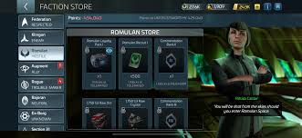 The Romulan Faction Store.
